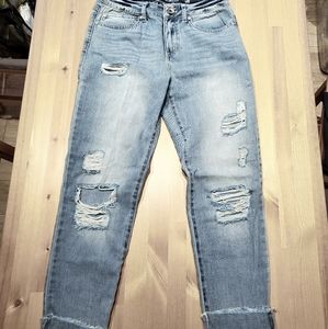 Ripped, cuffed, skinny jeans